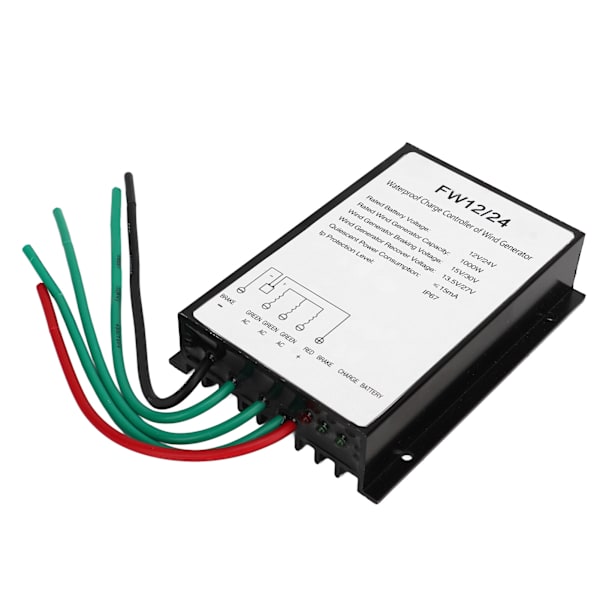 Wind Turbine Charge Controller Waterproof Solar Wind Hybrid Generator Controller with LED Indicator 1000W