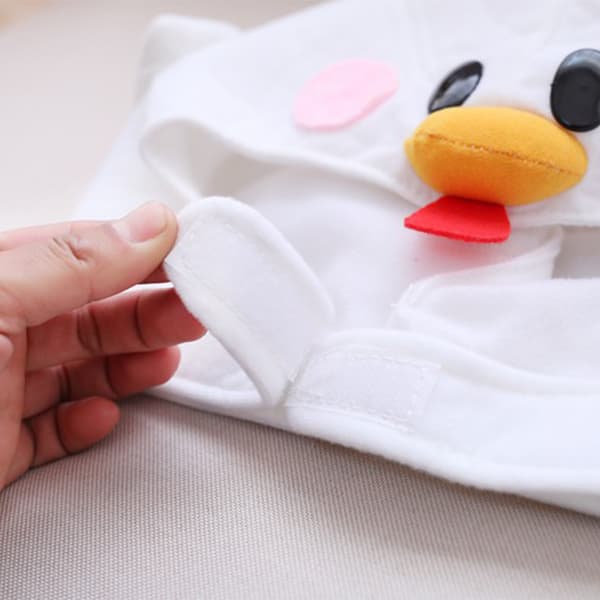 White Hat Comfortable Plush Cute Chicken Look Warm Hat for Shopping