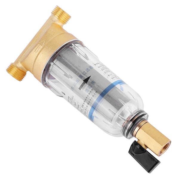 Water Filter Front Cleaner Copper Pre-filter Backwash Removes Rust Sediment (3/4\" Male Thread)