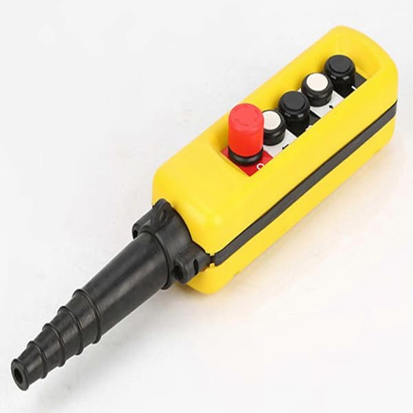 XAC-4713 Single Speed Crane 4 Push Buttons Pendant Control Station With Emergency Stop
