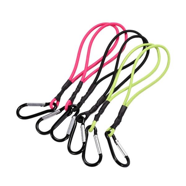 10-pack Mini Bungee Snören - 25cm Elastiska Bagageremmar med Karbinhake, mångsidig lastsäkring för hem, utomhus och cykling Rose red Rose red Rose red
