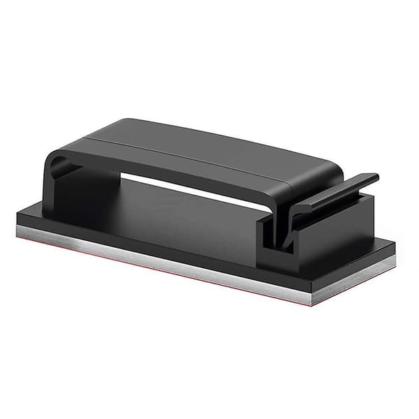 Self-adhesive Cable Clips Cable Organizer Cable Management Clips Wire Cable Holder for Car, Office and Home (10 pcs, Black)