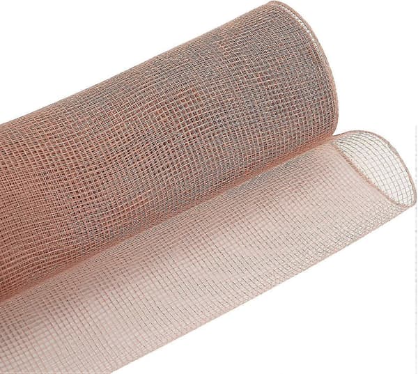 Rosegull Deco Mesh 10 tommer Rosegull Meshbånd til juletre Rosegull