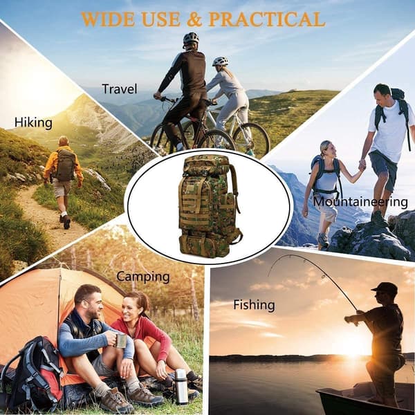 Large 80L Hiking Backpack Military Army Backpack Waterproof Tactical Backpacks