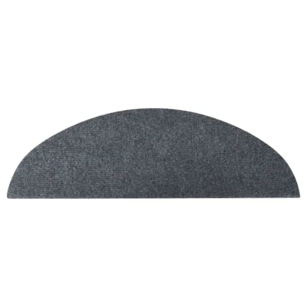 vidaXL Selvklæbende trappetrinmåtter 15 stk. 56x17x3 cm Grå Grå