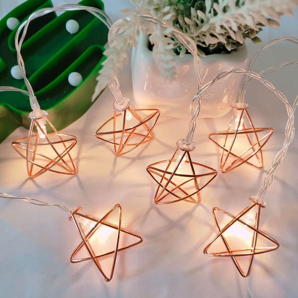 Utendørs batteridrevne lys, 3,3M 20 LED-stjernelys, juletre