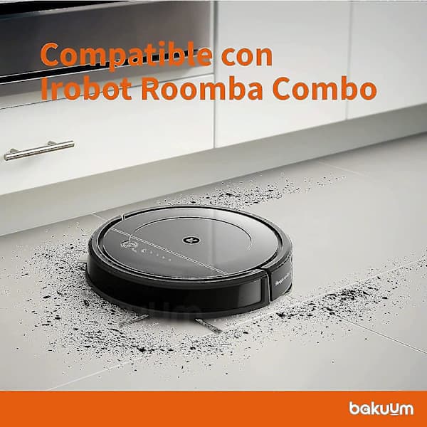Sæt med 2 hovedruller, centralbørste til Irobot Roomba Combo R1138 / R111840 og tilbehør til robotstøvsuger