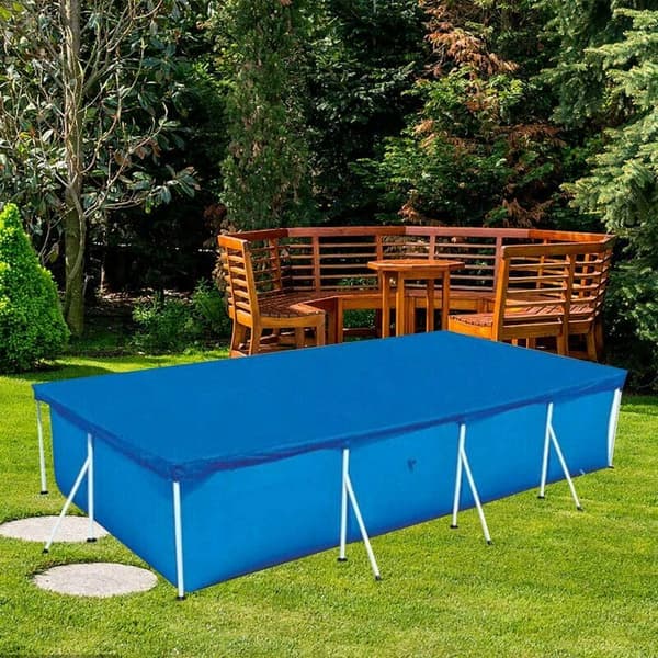 Protective cover for rectangular tubular pool, bubble cover for tubular pools - Blue (220X150CM)