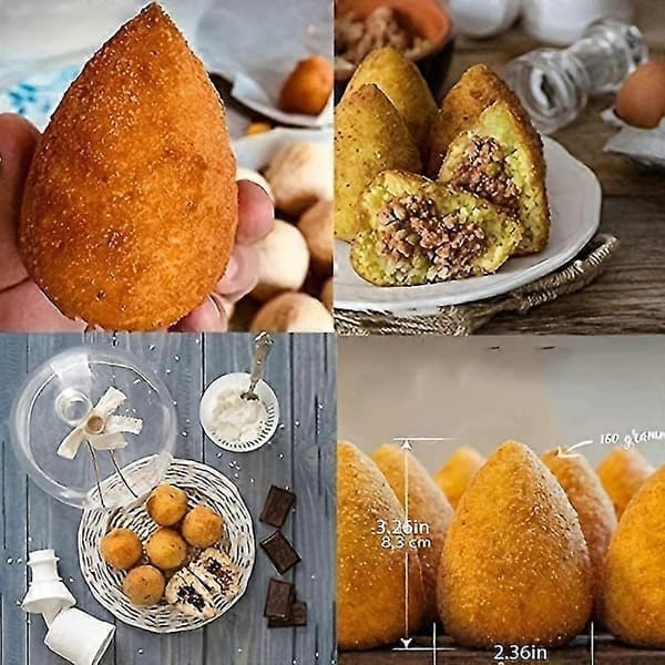 2 st Arancini Maker Form Köttbulle Maker Risbollsform Bakverktyg Köksprylar Kökstillbehör Hem Kök Artiklar