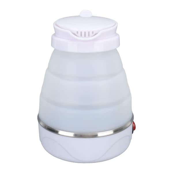 0.6L Foldable Kettle 600W Collapsible Kettle Portable Silicone Kettle for Travel Camping EU Plug 220V