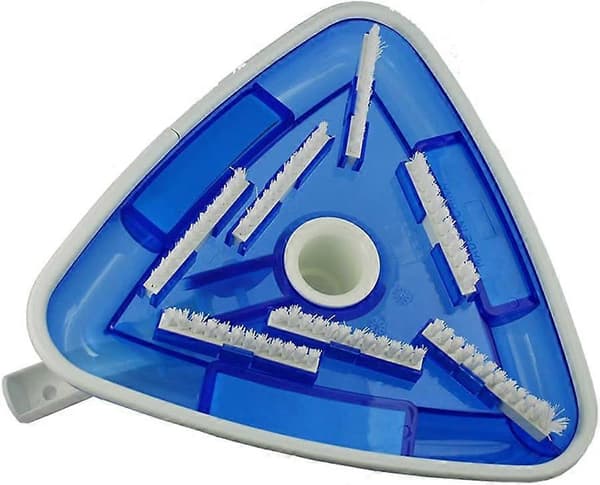 Pool Vacuum Head, Triangular Pool Vacuum Head Dirt Suction Head with Brush for Pool Bath Pool Garden