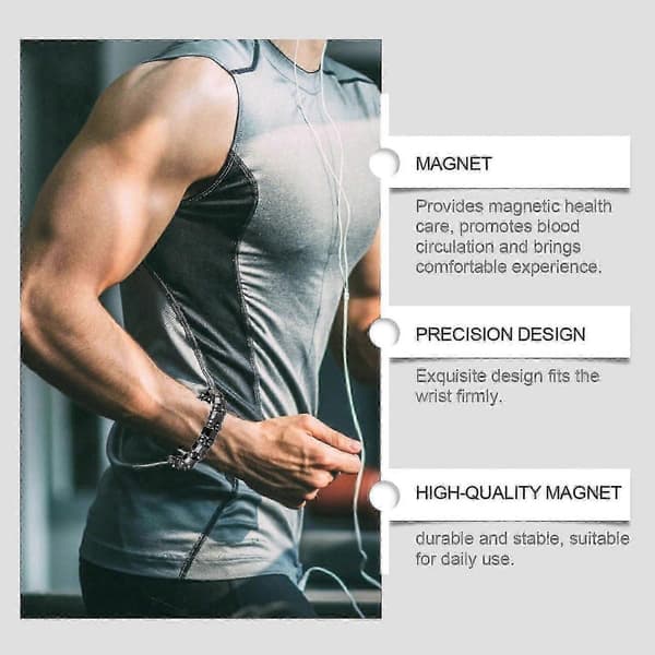 Magnetisk prostatabracelet for menn, stilrent
