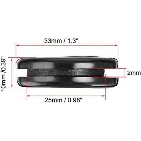 Rubber Grommet Round Double Sided Support Diameter 40mm Rubber Cable Gland Protection 4pcs