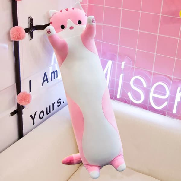 Giant Cat Plushy Cartoon Kitty Sleeping Hugging Pillow, Cud