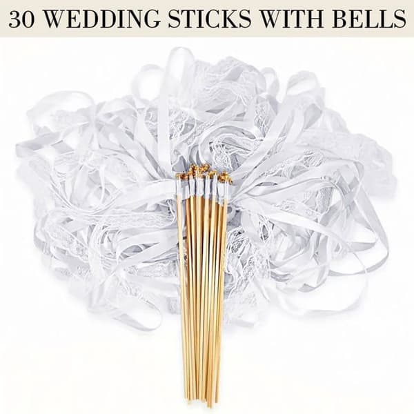 30 båndstave - Bryllup - Klokke