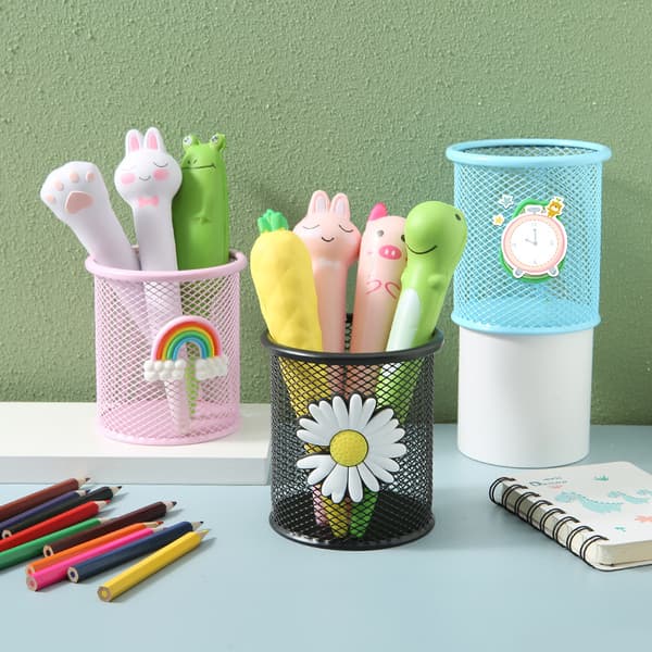 Kontorarrangør Makeupbørste Rund Beholder, Penneholder C C
