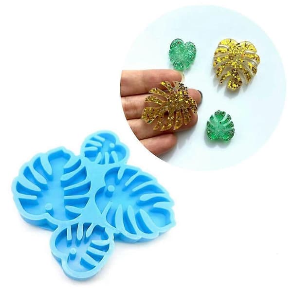 Epoxy Resin Leaf Shape Pendant Silicone Mold DIY Craft Jewelry Making Tool