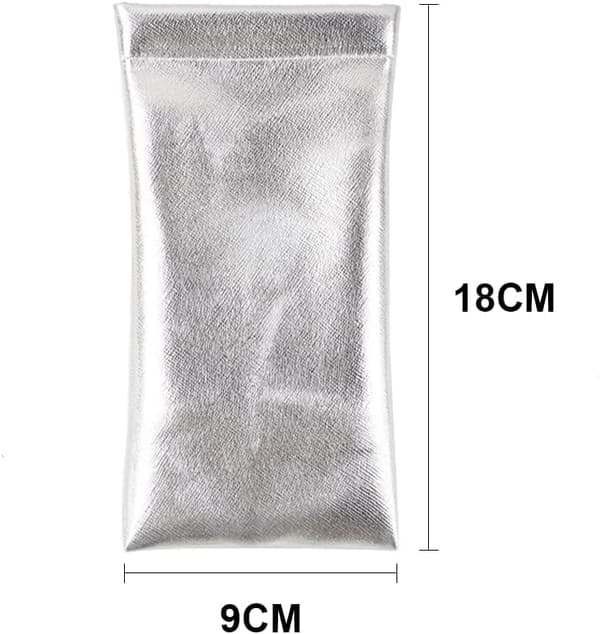 1 stk. Snap-on Bærbart Solbrilleetui, Brillelomme, Blødt Glas