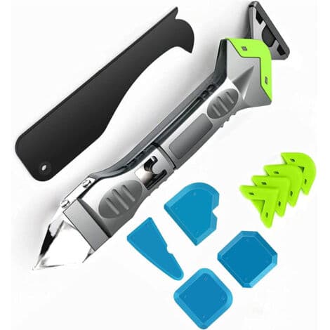 5-in-1 Silicone Sealant Kit, Caulking Tools, Silicone Caulking Tools, Caulk Scraper, Silicone Caulk Smoother, for Kitchen, Bathroom and Window Sinks