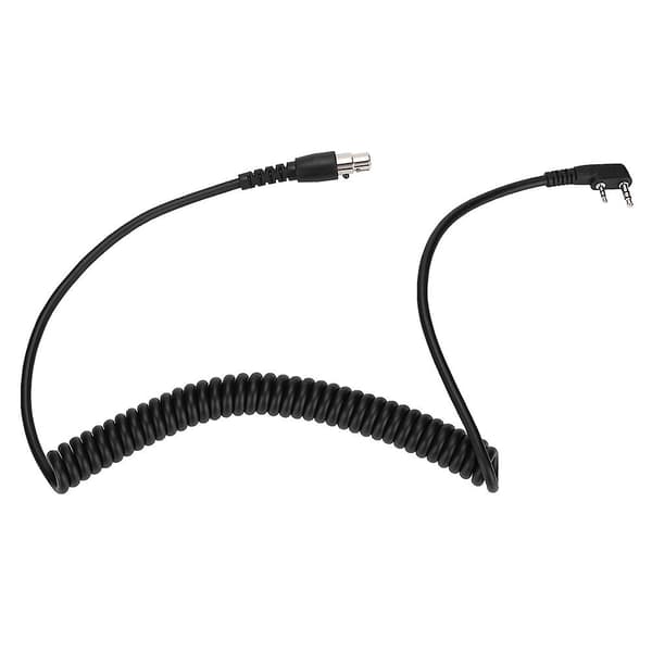 2-bens til 5-bens spiralkabel til Kenwood/hyt/baofeng/relm tovejsradio og headset