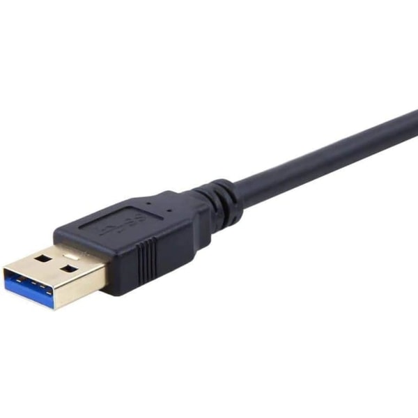 USB 3.0-kabel for Western Digital/WD/Seagate/Clickfree/Toshiba/Samsung bærbar harddisk - USB 3.0 A/Micro-B-kabel 1m/1.5m/3m svart black 1M