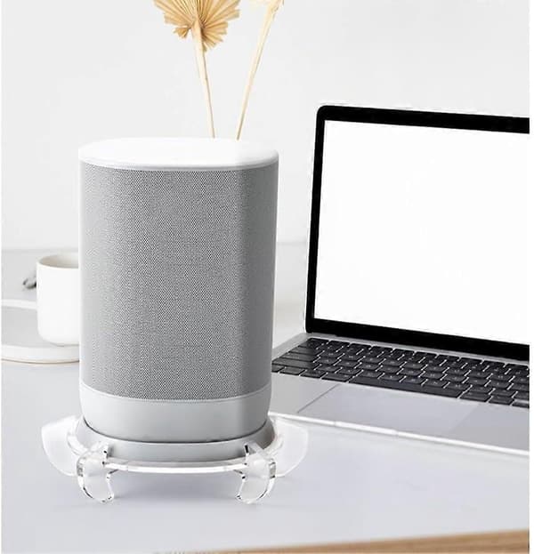 1 stk. Akryl højttalerstativ til Sonos Move, Pladsbesparende design, Skridsikker stabilitet, Sort