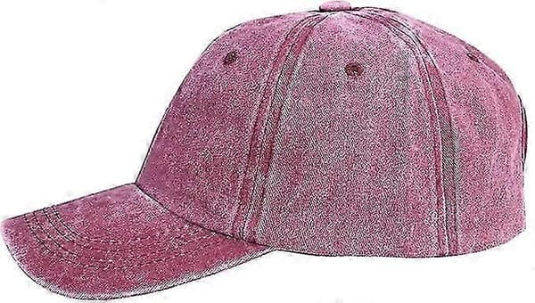 Baseballcapser for menn kvinner justerbar vasket bomullsbaseballcaps klassisk solhatt