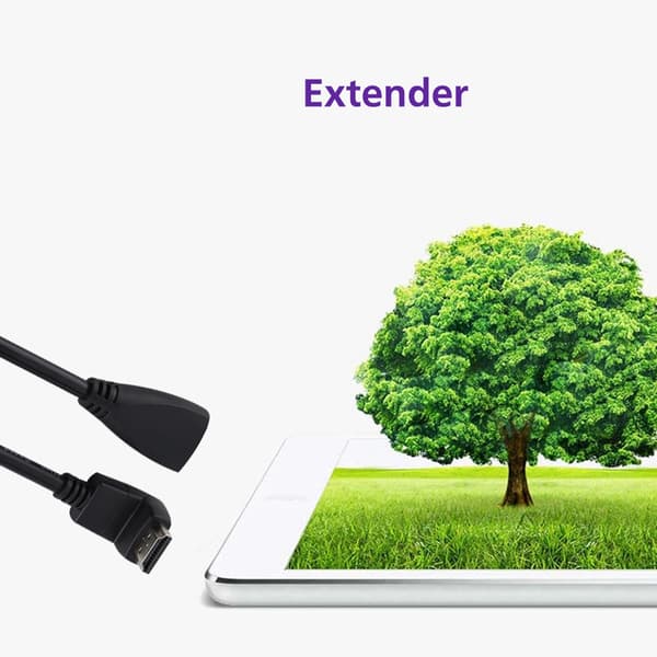 Høykvalitets Full HD 1080p HDMI-kabel HDMI hann til hunn (90° vinkel)