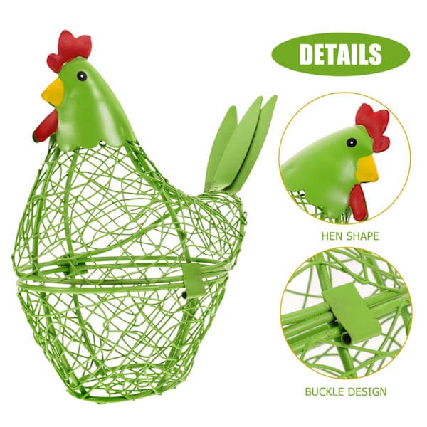 Egg Collection Basket Eggs Kitchen Organizer Home Decor