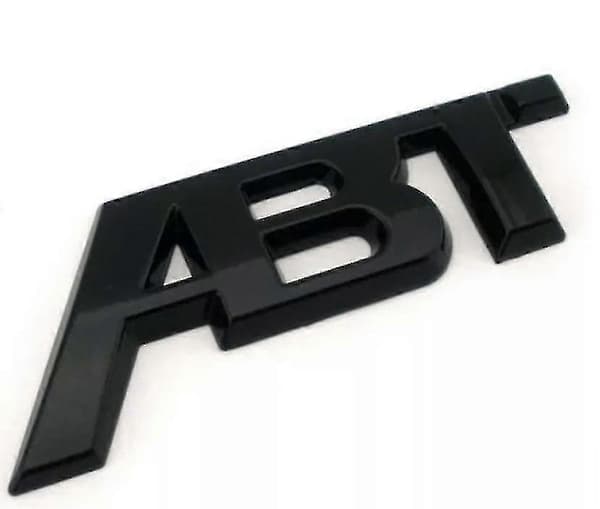 Blank Sort Abt Tuning Decal Bagklap Emblem Badge Bagage