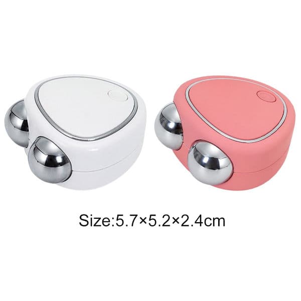 Ansigtsmassager Ansigtsløftende Mikrostrøm Roller lyserød pink