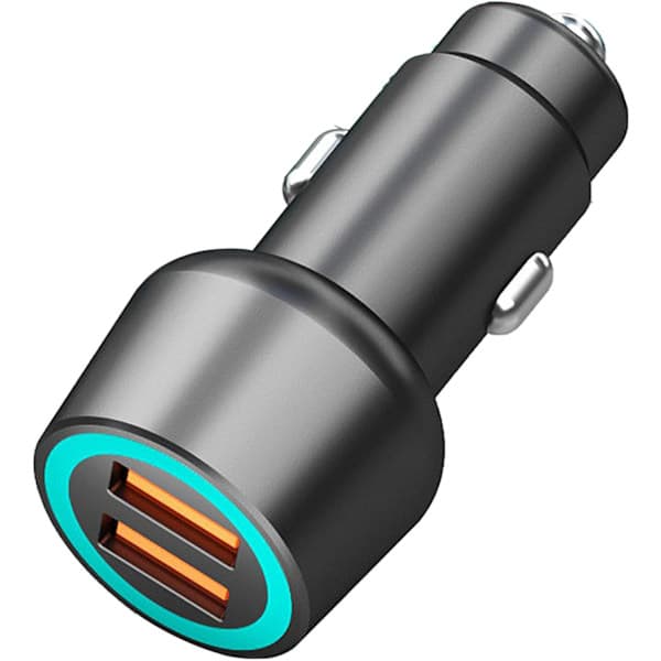 USB-biladapter til cigarettænder, hurtigopladning 100W, USB-biloplader til telefonstik