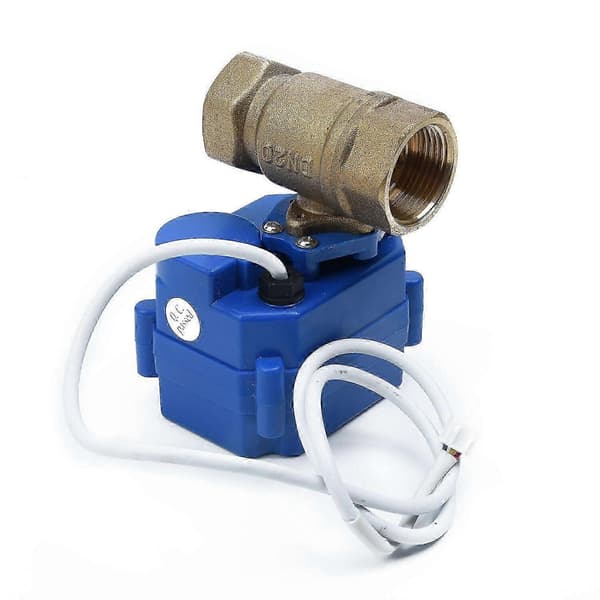 12V DC Elektrisk Motoriserad Kulventil DN20 G3/4 med Mässingskonstruktion