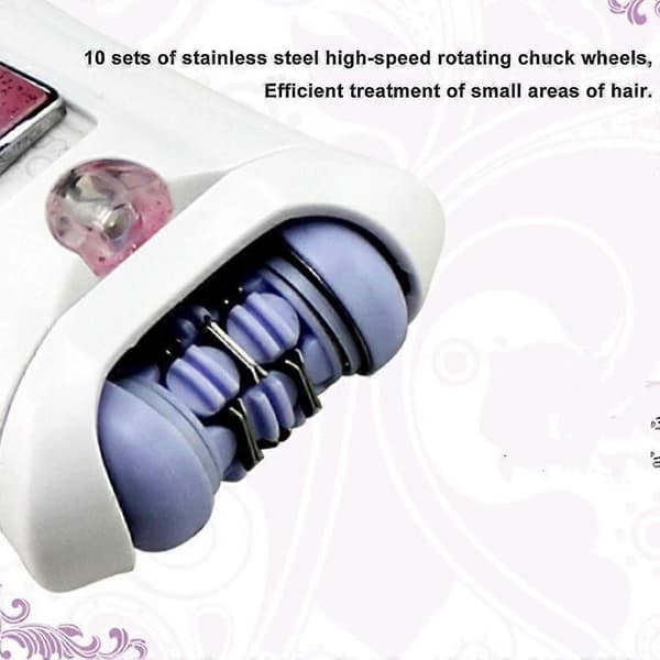Smooth Glide Epilator til kvinder ansigt - krop og ansigtshårfjerning