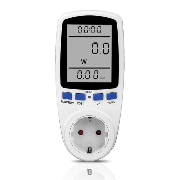Energikostnadsmåler Effektmåler Effektmåler Effektmåler Uttak 230v 16a Eu-kontakt Modell 2 Model 2