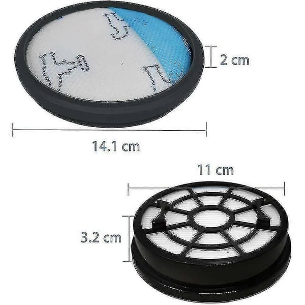 4-pak Hepa-filter til Rowenta Ro2910ea Ro2913ea_ Støvsugerdele