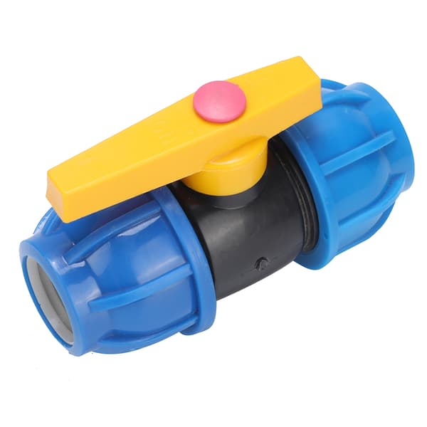 Højkvalitets PE-vandslangefittings Ventiladapter Hurtigkugleventiludskiftning 32 mm