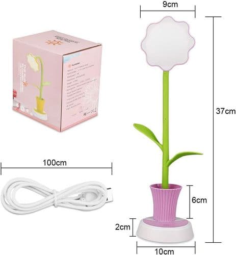 Børns skrivebordslampe, USB-genopladelig bordlampe, sengelampe til