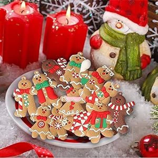 12 stk pepperkakemann juletrepynt dekorasjon juletre dekorasjon KLB