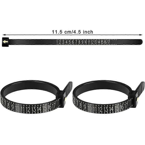 Ring Size Tool Finger Sizer Gauge with Jewelry Polishing Cloth
