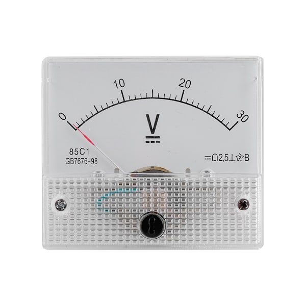 DC 0-30V DC Analog 85C1 Ström- och Spänningsmätare Spänning 2,5 Noggrannhet Spänning Analog Spänningsmätare Panel