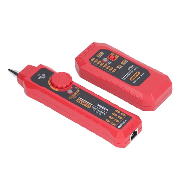 Network Cable Tester Multifunctional Anti-interference Portable Wire Tester Finder with Headphones Light