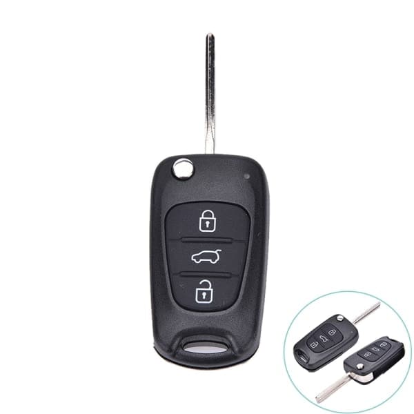 Nøgle Skal Etui 3 Knapper til Hyundai I20 I30