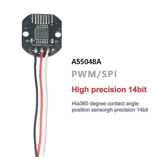 AS5048 Magnetisk encoder sæt PWM og SPI interface Præcision 14 bit Ingen børsteholder AS5048A Rotationssensor til børsteløs motor