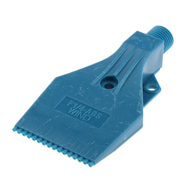 1/4\" Thread Size, Flat Wind Jet Air Blow Nozzle Spray 3 Holes Blue x6