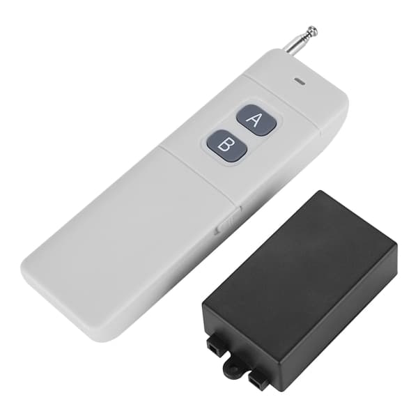3 km rekkevidde DC 12v 2ch RF trådløs fjernkontrollbrytersystem Sender Mottaker