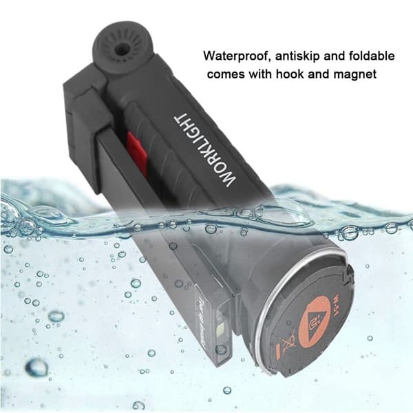 USB Rechargeable COB Emergency Light, Foldable LED Work Light KLB