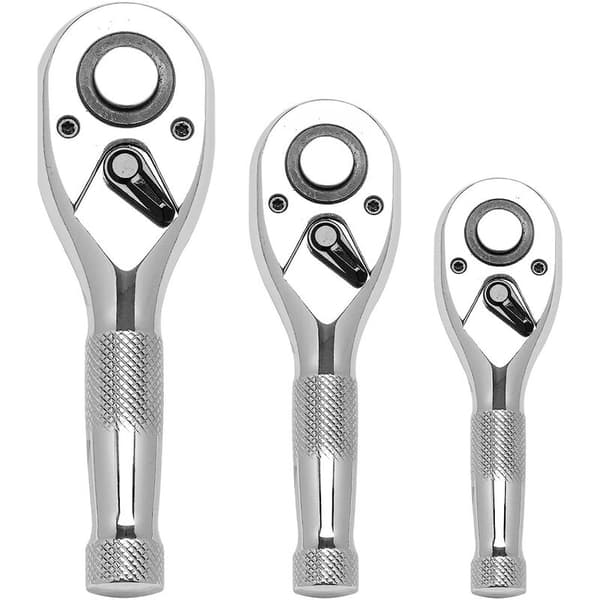 Lyhyt räikkäavainsarja, 1/4 \", 3/8 \", 1/2 \" vääntiö
