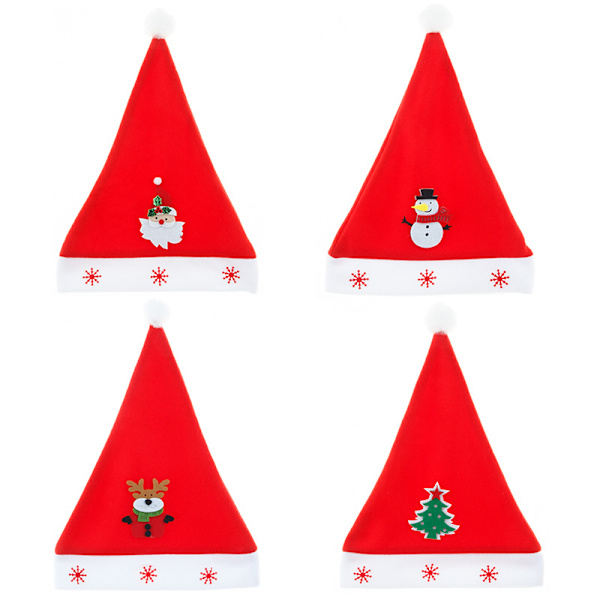 4 julemandshatte julepandebånd