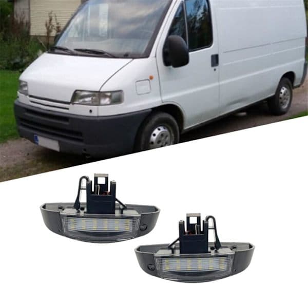 Hvid LED-nummerpladelys til Sprinter 2005 Boxer 2001 Baglygte 1303499070